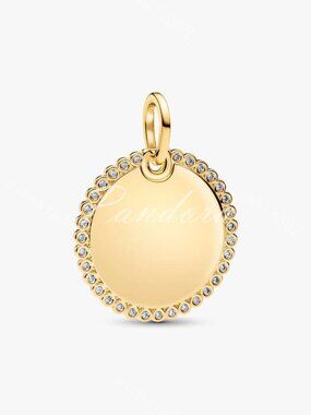 Engravable Round Tag Pendant